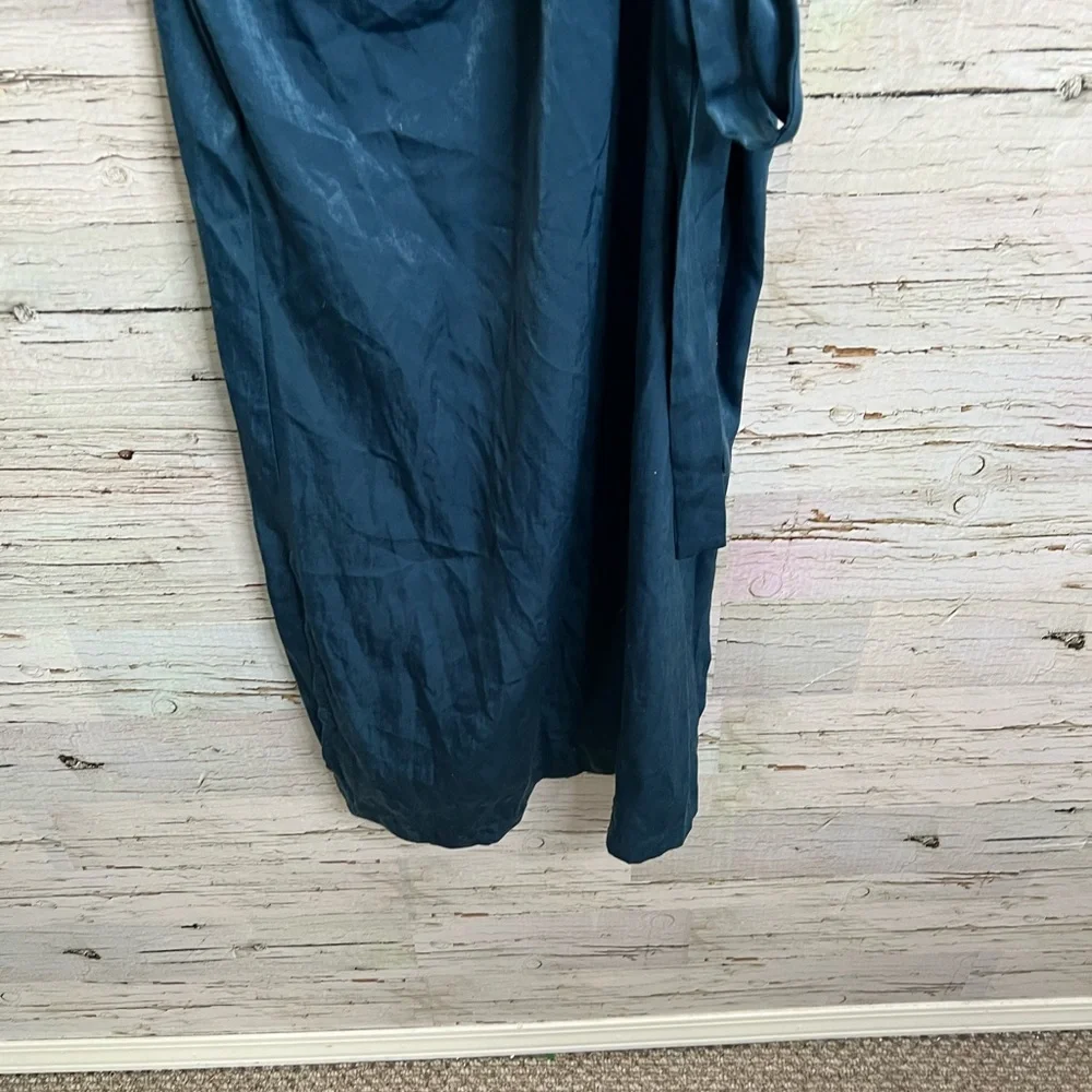J.O.A. Blue midi wrap dress size small NWT - Picture 2 of 10